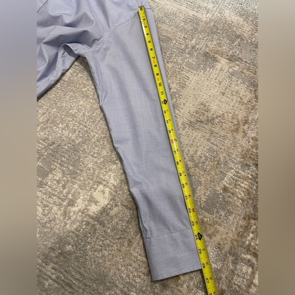 J Crew Men's Ludlow Dress Shirt Size L 16 1/2 - 35 Blue Slim Fit Button Down EUC - Picture 10 of 11